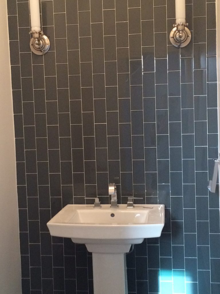 bathroom tile dark
